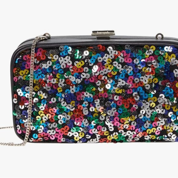 Kate Spade - Tonight Sequins Framed Crossbody Clutch NWT - Picture 1 of 8